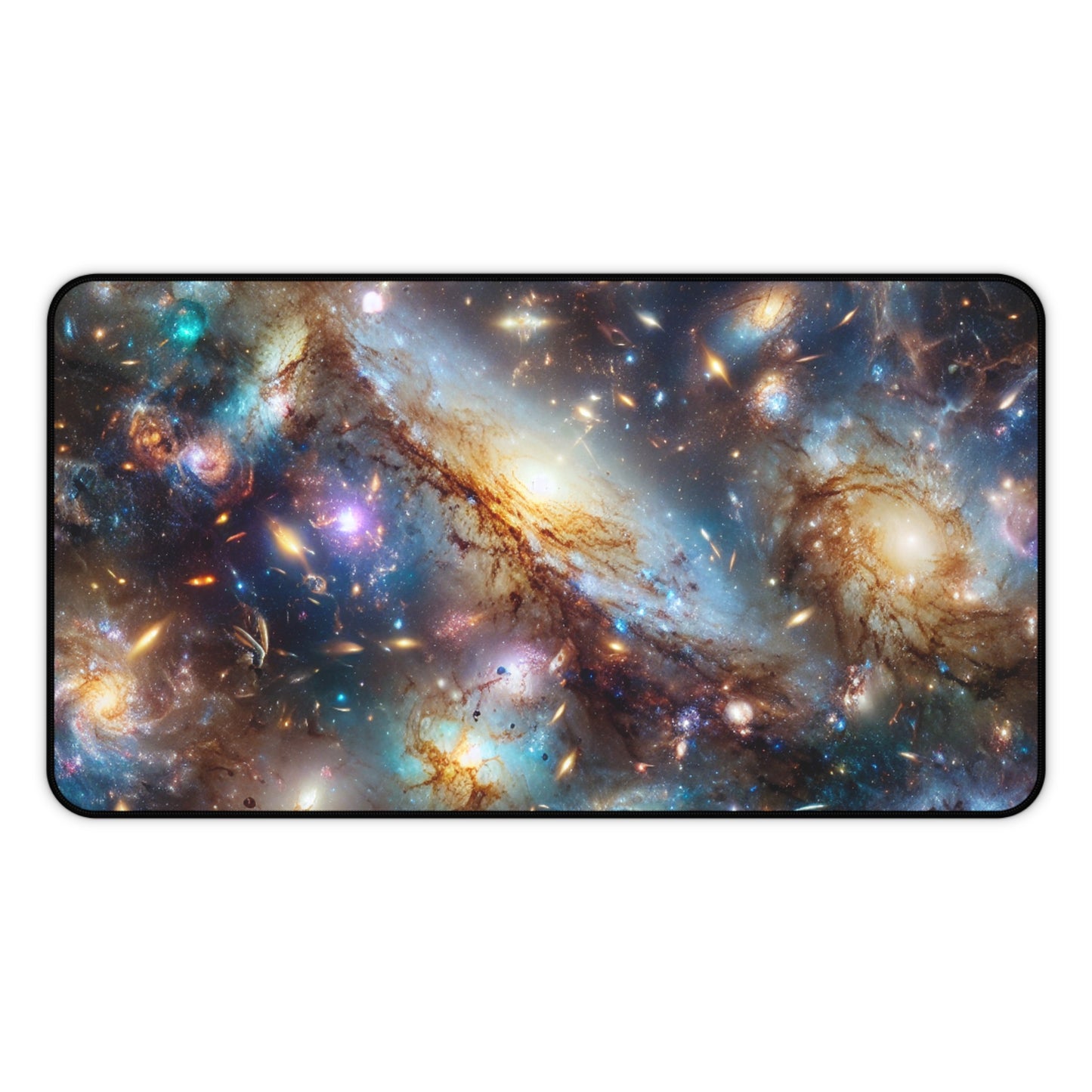 Galaxy Desk Mat - 'Frosted Galaxy' - Cosmic Gaming & Office Decor