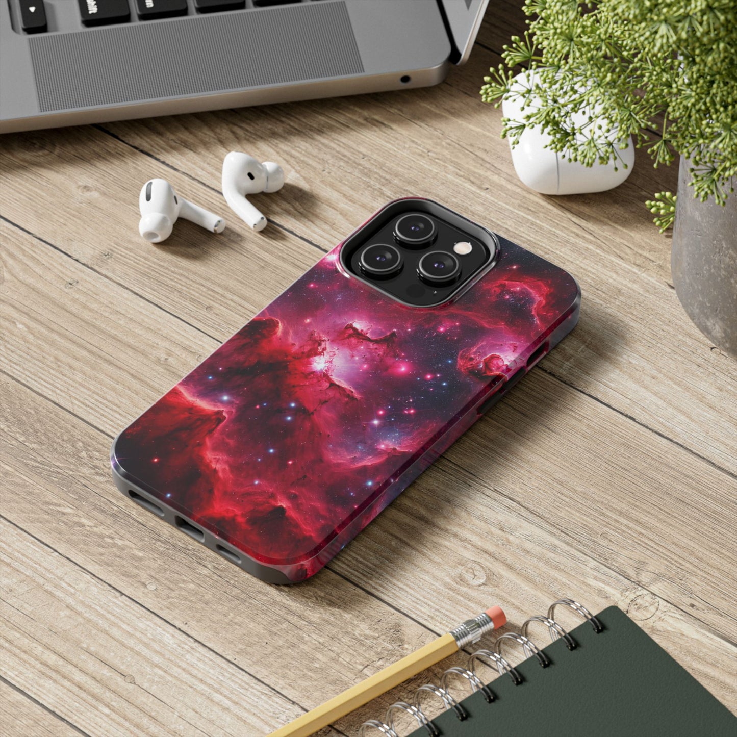 Red Galaxy Phone Case - 'Passion Nebula'