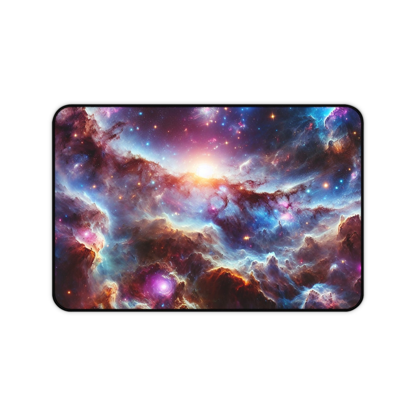 Galaxy Desk Mat - 'Luminous Realm' - Cosmic Gaming & Office Decor