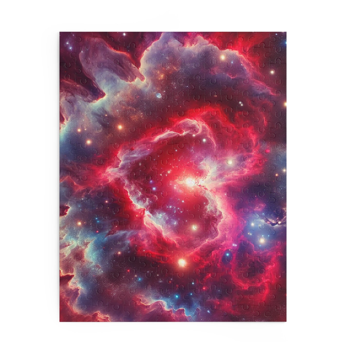 Cosmic Galactic Puzzle - 'Cosmic Love' - Heart Nebula - Space Themed Jigsaw