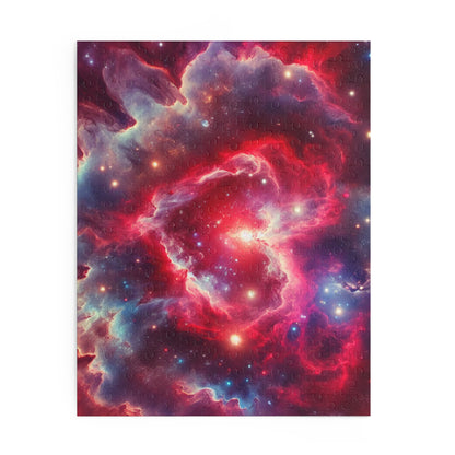 Cosmic Galactic Puzzle - 'Cosmic Love' - Heart Nebula - Space Themed Jigsaw