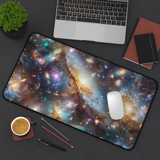 Galaxy Desk Mat - 'Frosted Galaxy' - Cosmic Gaming & Office Decor