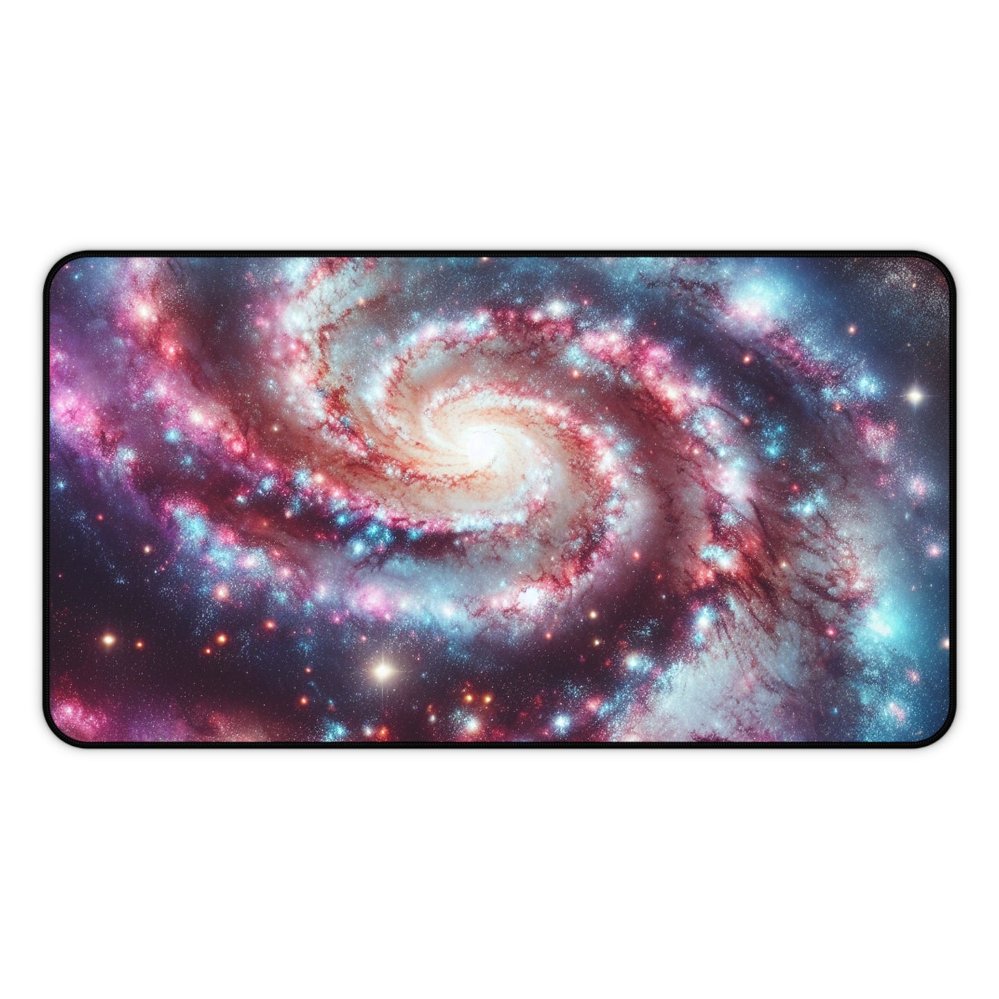 Spiral Galaxy Desk Mat - 'Starborn Whirl' - Cosmic Gaming & Office Decor