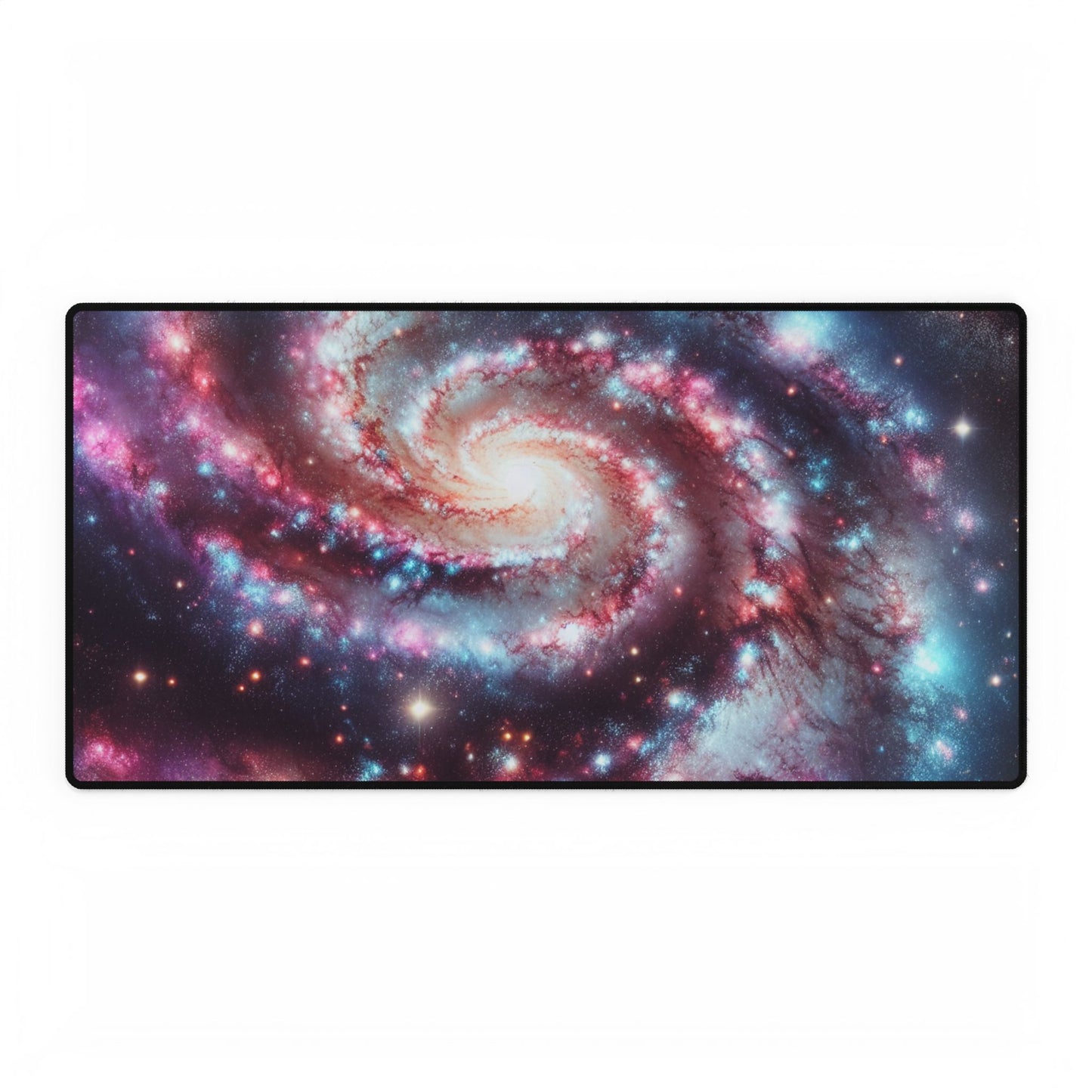 Spiral Galaxy Desk Mat - 'Starborn Whirl' - Cosmic Gaming & Office Decor