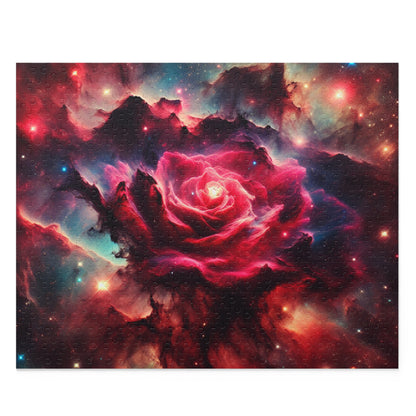 Cosmic Galactic Puzzle - 'Stellar Blossom' - Rose Nebula - Space Themed Jigsaw