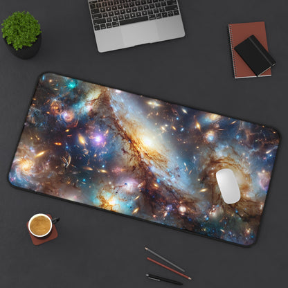 Galaxy Desk Mat - 'Frosted Galaxy' - Cosmic Gaming & Office Decor