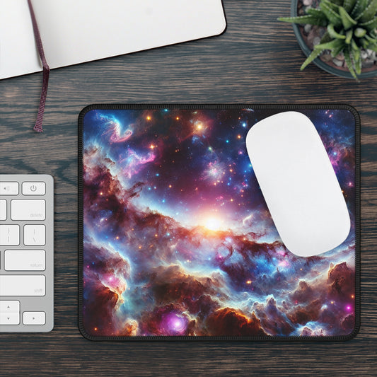 Galaxy Mouse Pad - 'Luminous Realm' - Cosmic Gaming & Office Decor