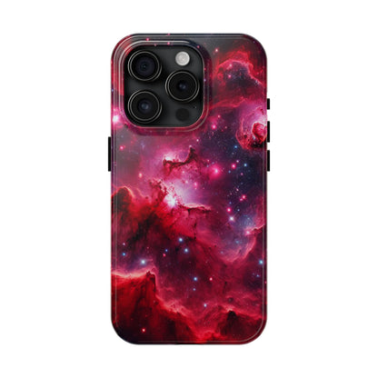 Red Galaxy Phone Case - 'Passion Nebula'