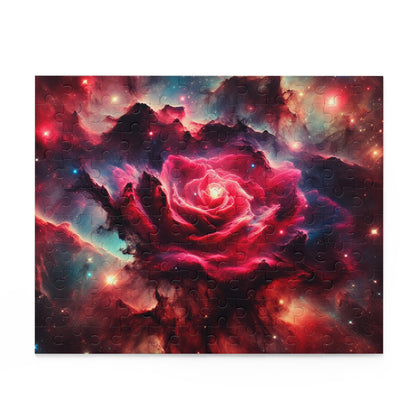Cosmic Galactic Puzzle - 'Stellar Blossom' - Rose Nebula - Space Themed Jigsaw
