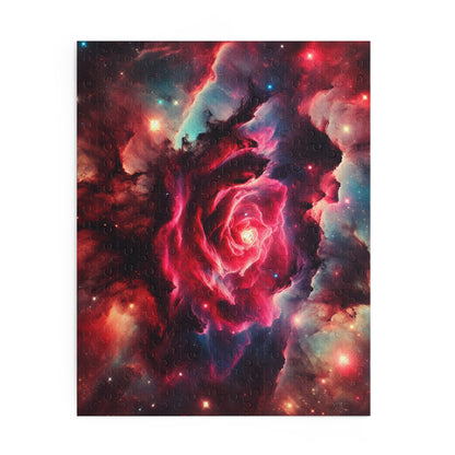 Cosmic Galactic Puzzle - 'Stellar Blossom' - Rose Nebula - Space Themed Jigsaw