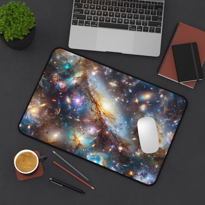 Galaxy Desk Mat - 'Frosted Galaxy' - Cosmic Gaming & Office Decor
