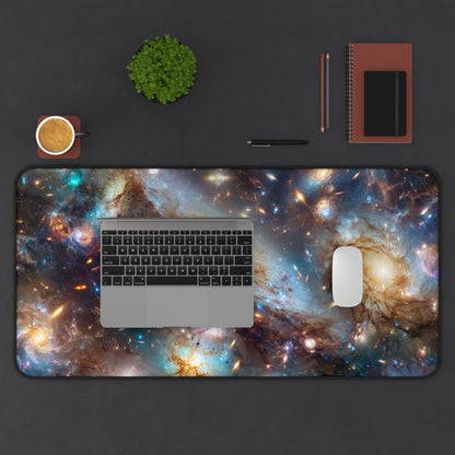 Galaxy Desk Mat - 'Frosted Galaxy' - Cosmic Gaming & Office Decor