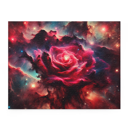Cosmic Galactic Puzzle - 'Stellar Blossom' - Rose Nebula - Space Themed Jigsaw