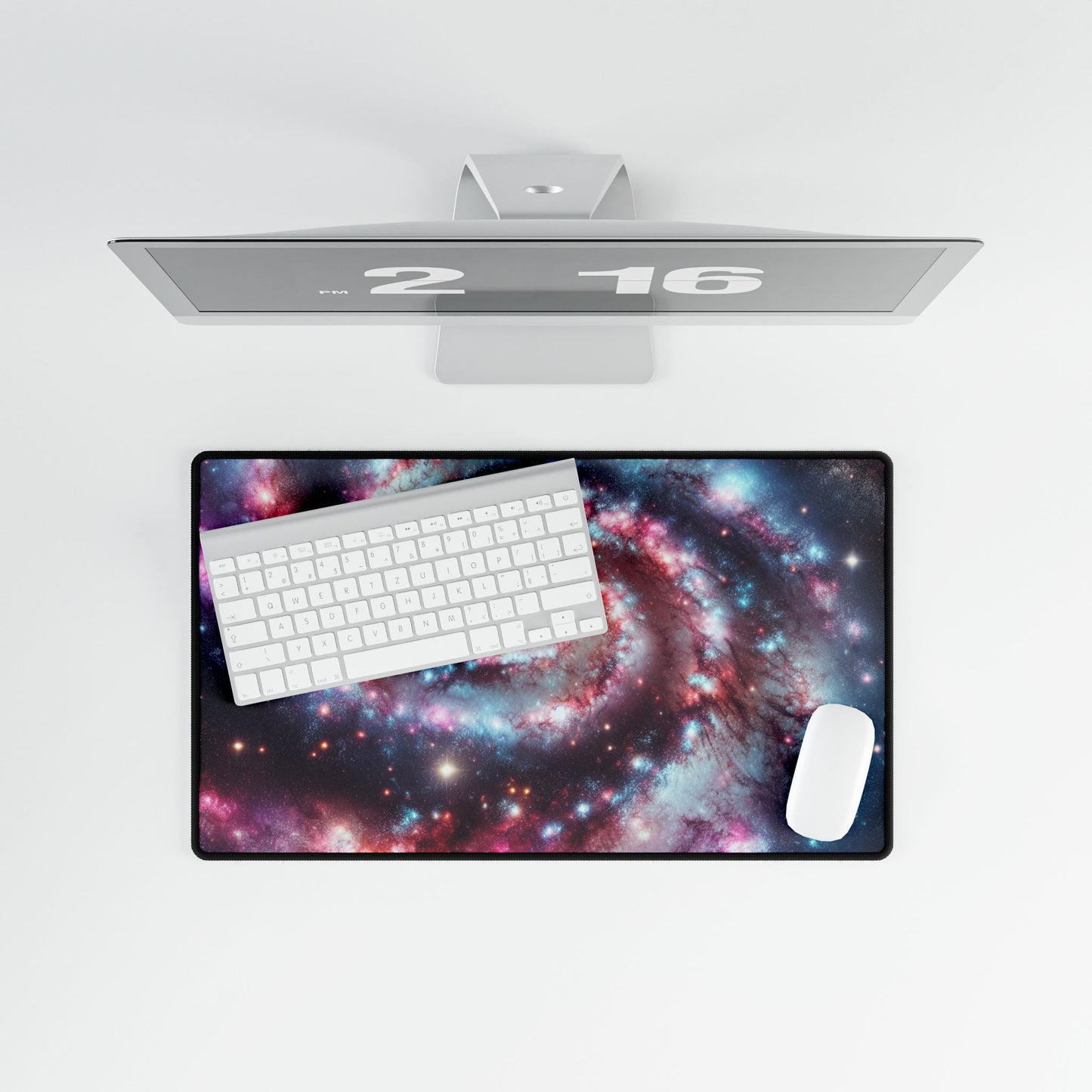 Spiral Galaxy Desk Mat - 'Starborn Whirl' - Cosmic Gaming & Office Decor