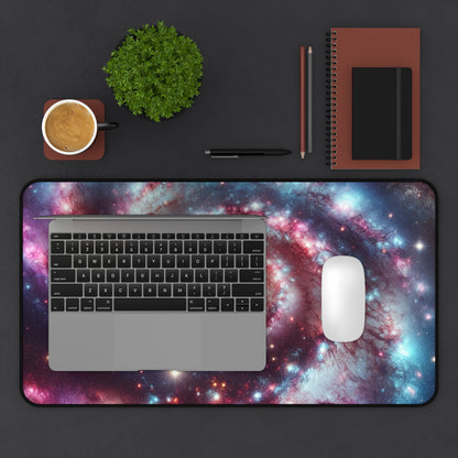 Spiral Galaxy Desk Mat - 'Starborn Whirl' - Cosmic Gaming & Office Decor