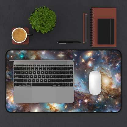 Galaxy Desk Mat - 'Frosted Galaxy' - Cosmic Gaming & Office Decor