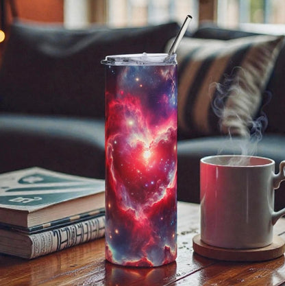 Cosmic Heart Nebula Tumbler - 'Cosmic Love' - 20oz