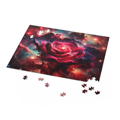 Cosmic Galactic Puzzle - 'Stellar Blossom' - Rose Nebula - Space Themed Jigsaw