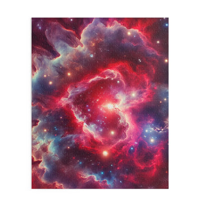 Cosmic Galactic Puzzle - 'Cosmic Love' - Heart Nebula - Space Themed Jigsaw