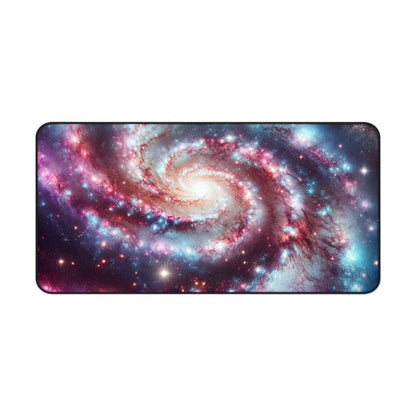 Spiral Galaxy Desk Mat - 'Starborn Whirl' - Cosmic Gaming & Office Decor