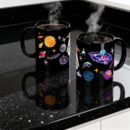 Galactic Space Themed Mug - 'Cosmic Overload' - 11oz