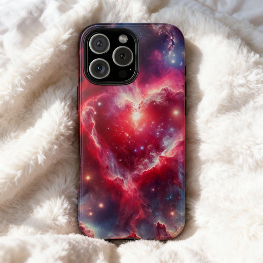 Heart Nebula Phone Case - 'Cosmic Love' Galaxy