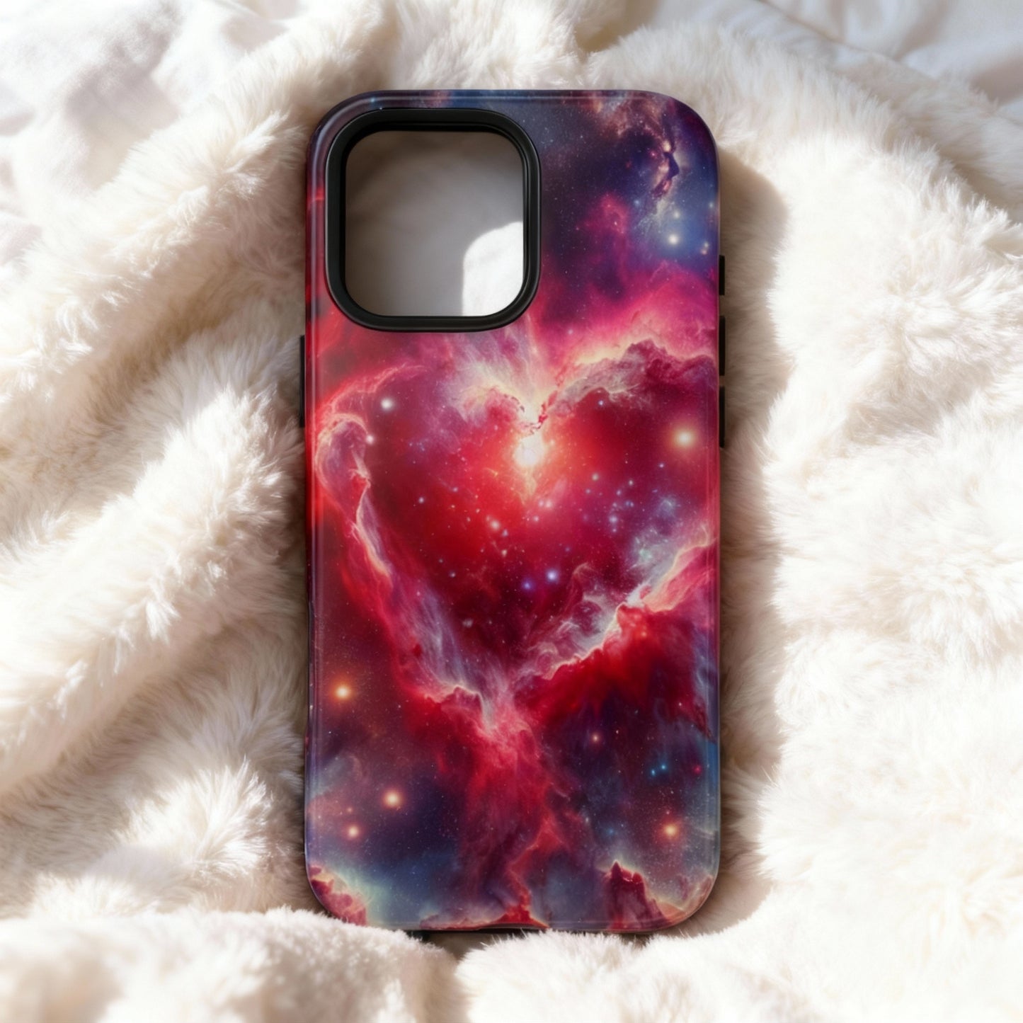 Heart Nebula Phone Case - 'Cosmic Love' Galaxy