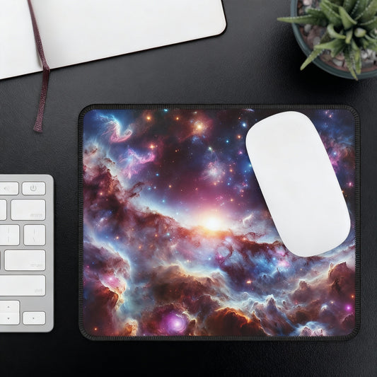 Galaxy Mouse Pad - 'Luminous Realm' - Cosmic Gaming & Office Decor
